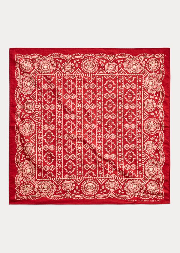 Szaliki Ralph Lauren Cotton Bandanna Damskie Czerwone | AEBK2128