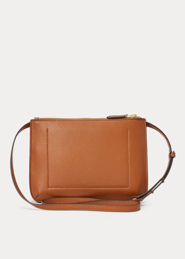 Torba Crossbody Ralph Lauren Faux-Leather Carter Crossbody Damskie Brązowe | KGUJ1355