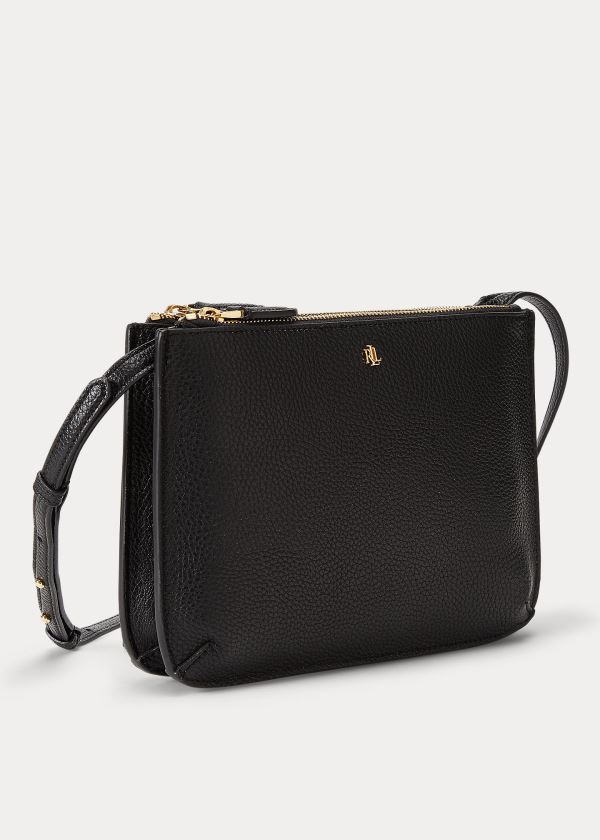 Torba Crossbody Ralph Lauren Faux-Leather Carter Crossbody Damskie Czarne | OQBH0033