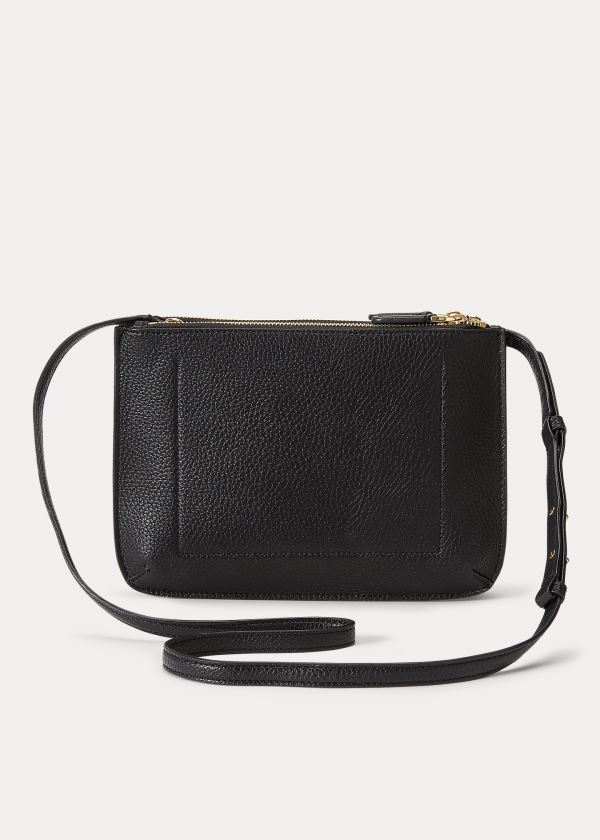 Torba Crossbody Ralph Lauren Faux-Leather Carter Crossbody Damskie Czarne | OQBH0033