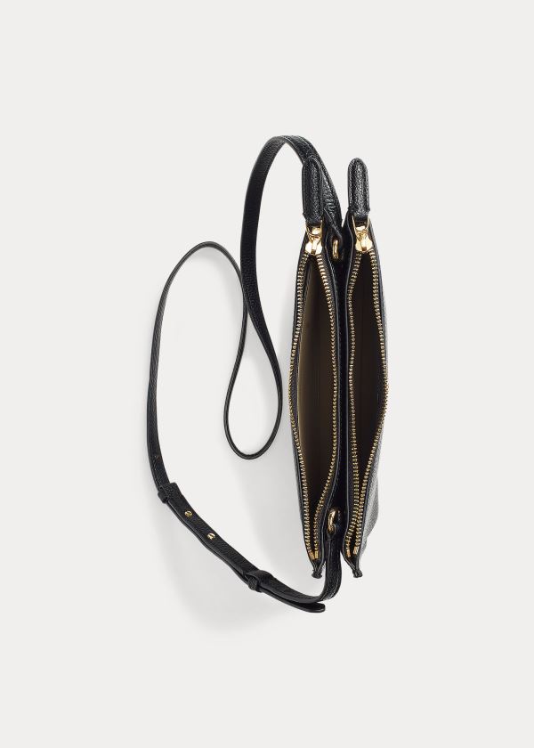 Torba Crossbody Ralph Lauren Faux-Leather Carter Crossbody Damskie Czarne | OQBH0033