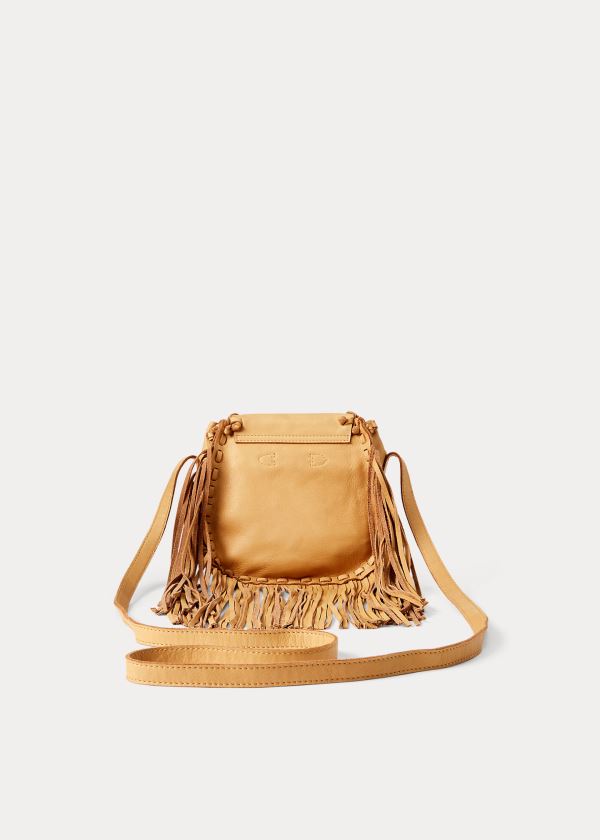 Torba Crossbody Ralph Lauren Leather Ridgeway Crossbody Bag Damskie Brązowe | XUUL2834