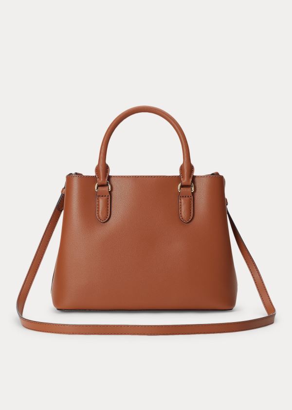 Torba Satchel Ralph Lauren Mini Leather Marcy Satchel Damskie Brązowe | SXSX5195