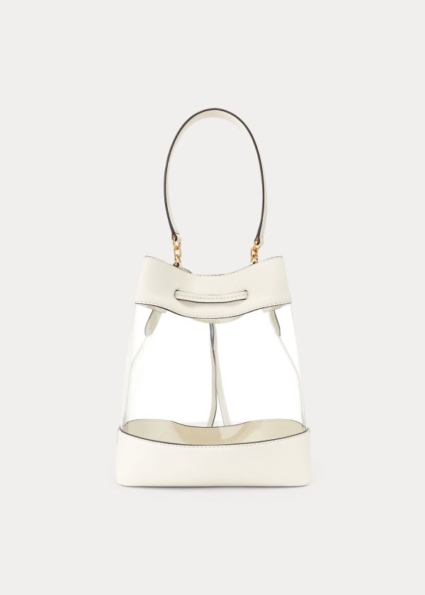 Torby Ralph Lauren Medium Debby Drawstring Bag Damskie Kremowe | TGPT8418