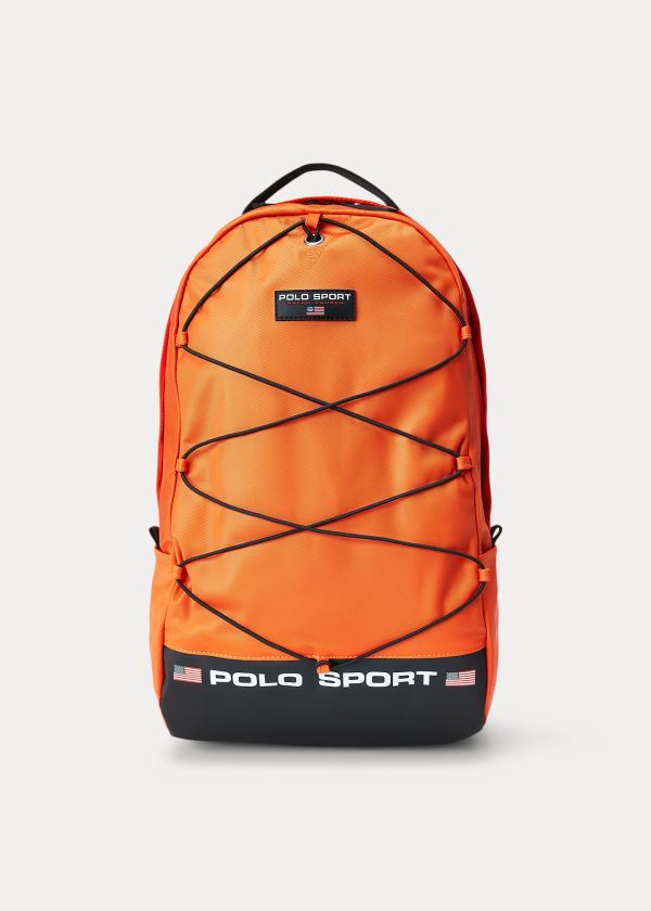 Torby Ralph Lauren Polo Sport Nylon Backpack Męskie Pomarańczowe | YYPO1534