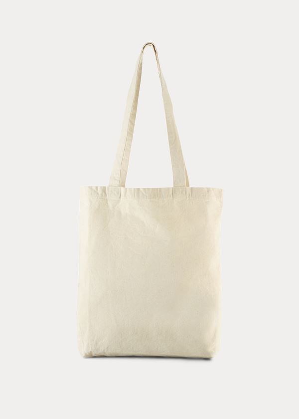 Torby Ralph Lauren Ralph's Coffee Tote Bag Męskie Kremowe Zielone | XMDV0886