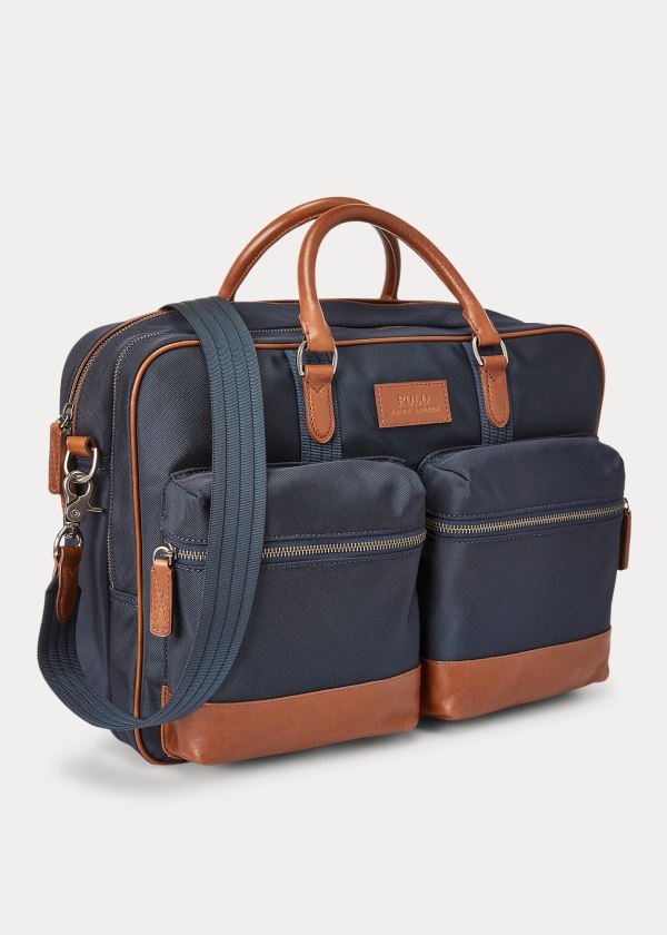 Torby Ralph Lauren Thompson Commuter Bag Męskie Granatowe | TAIL3539