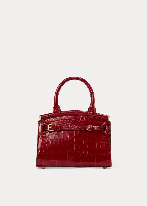 Torebka Ralph Lauren Alligator Mini RL50 Handbag Damskie Jasny Czerwone | UCMR4799