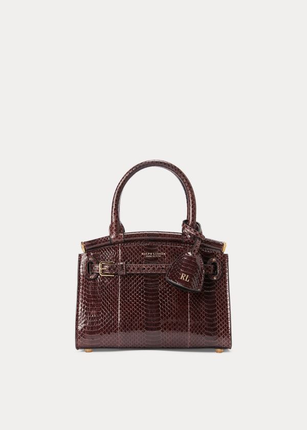 Torebka Ralph Lauren Ayers Mini RL50 Handbag Damskie Bordowe | XOKT6830