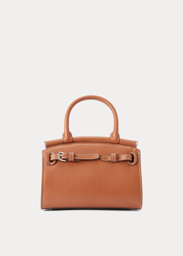 Torebka Ralph Lauren Calfskin Mini RL50 Handbag Damskie Złote | ISAB4927