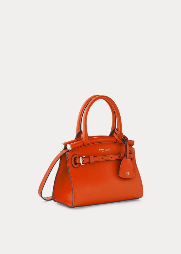 Torebka Ralph Lauren Calfskin Mini RL50 Handbag Damskie Pomarańczowe | ABMO7155