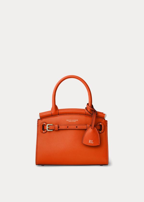 Torebka Ralph Lauren Calfskin Mini RL50 Handbag Damskie Pomarańczowe | ABMO7155