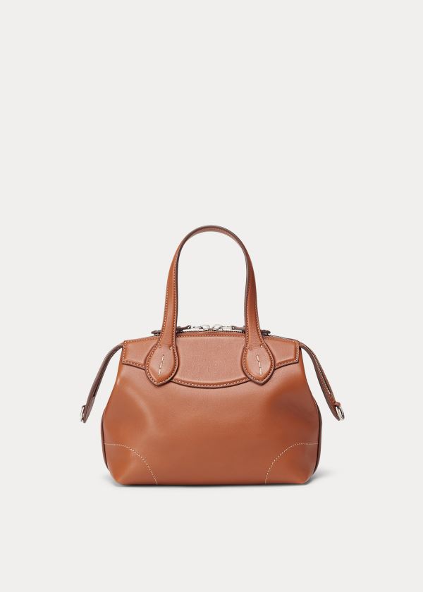 Torebka Ralph Lauren Calfskin Mini Voyager Damskie Złote | NING0852