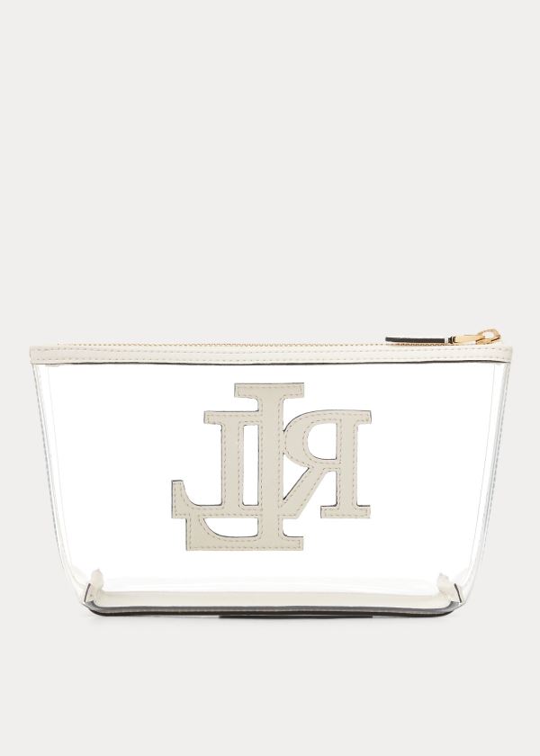 Torebka Ralph Lauren Clear Cosmetic Bag Damskie Kremowe | SJWG4096