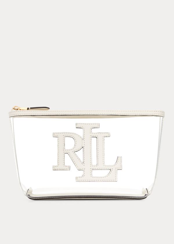 Torebka Ralph Lauren Clear Cosmetic Bag Damskie Kremowe | SJWG4096