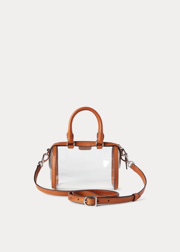 Torebka Ralph Lauren Clear Mini Camden Duffel Bag Damskie Brązowe | YMNQ2761