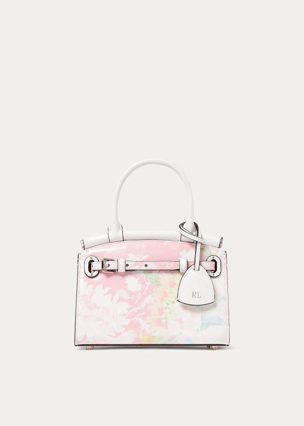 Torebka Ralph Lauren Floral Mini RL50 Handbag Damskie Białe Różowe Kolorowe | TTJW1933