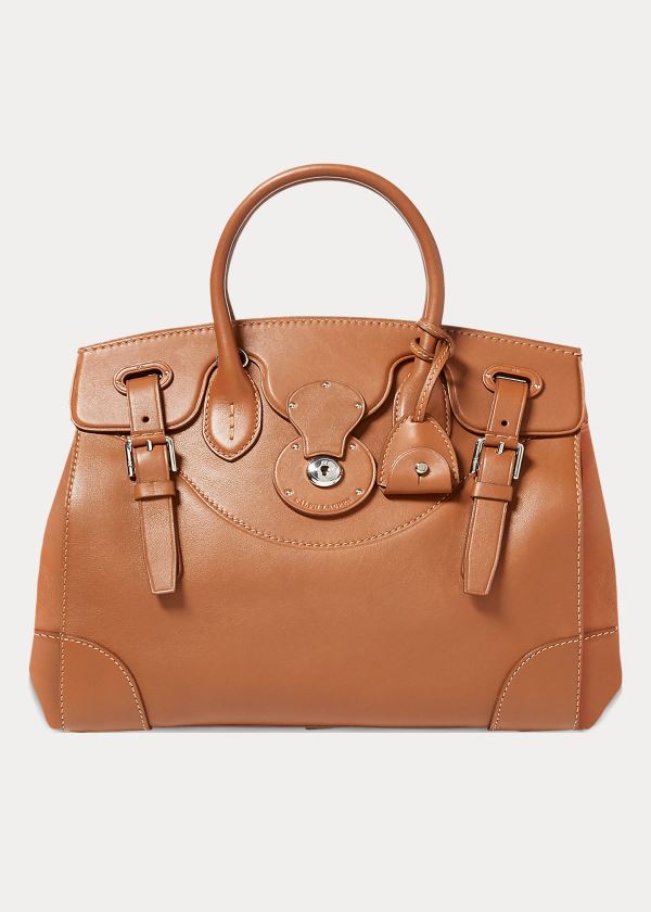 Torebka Ralph Lauren Nappa Leather Soft Ricky 33 Damskie Złote | GFYL9199