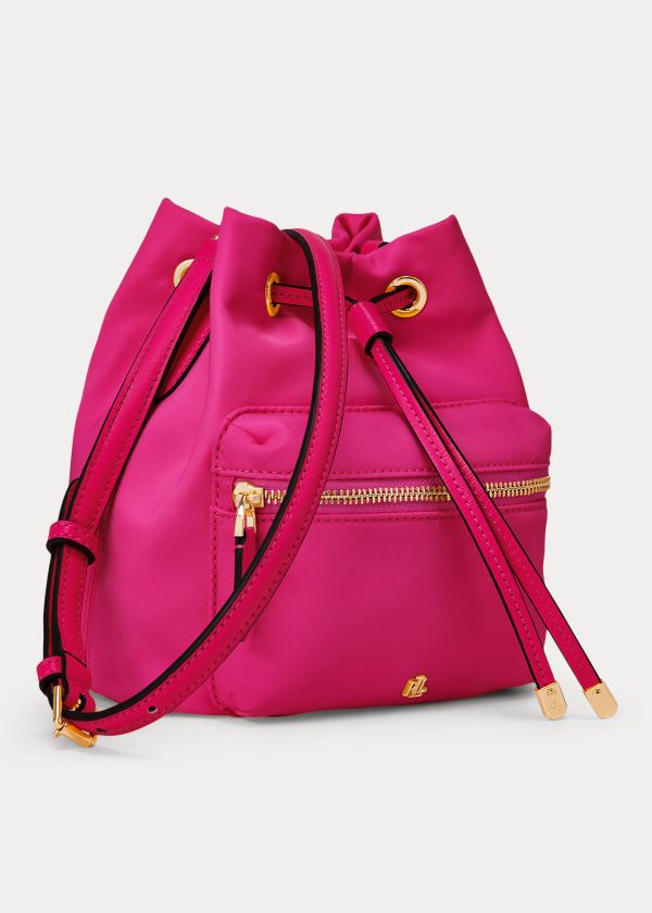 Torebka Ralph Lauren Nylon Mini Debby II Bag Damskie Jasny Fuksja | YGMK8403