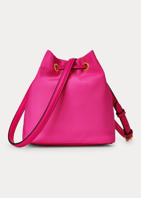 Torebka Ralph Lauren Nylon Mini Debby II Bag Damskie Jasny Fuksja | YGMK8403