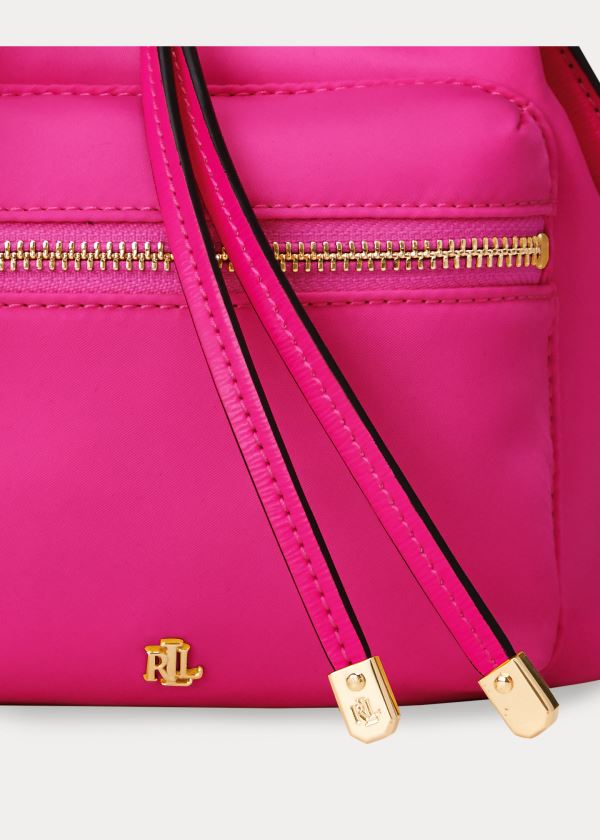 Torebka Ralph Lauren Nylon Mini Debby II Bag Damskie Jasny Fuksja | YGMK8403