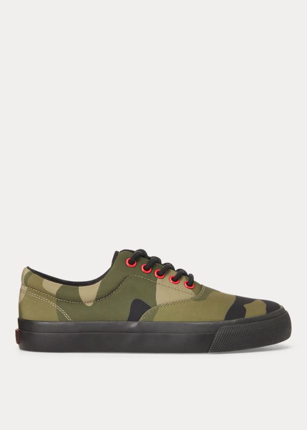 Trampki Ralph Lauren Bryn Canvas Camo Sneakers Damskie Camo | HSHQ3995