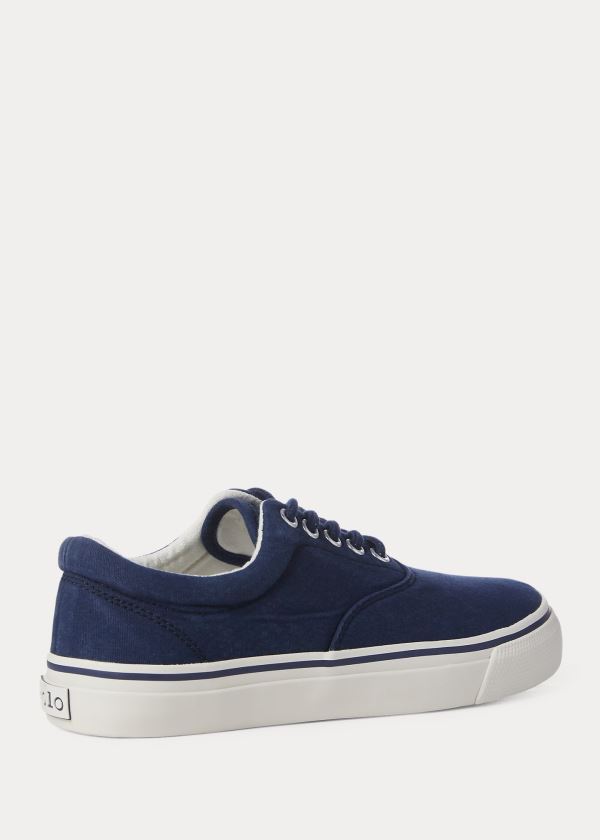 Trampki Ralph Lauren Bryn Canvas Sneakers Damskie Granatowe | QKEU5445