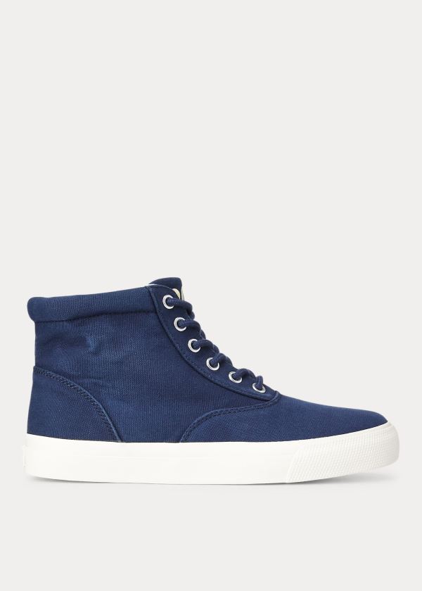 Trampki Ralph Lauren Bryn High-Top Sneakers Damskie Granatowe | XWUN2975