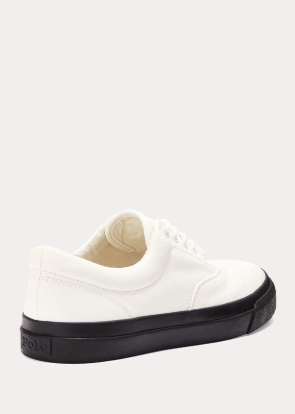 Trampki Ralph Lauren Bryn Leather Sneakers Damskie Białe | AUMM1879