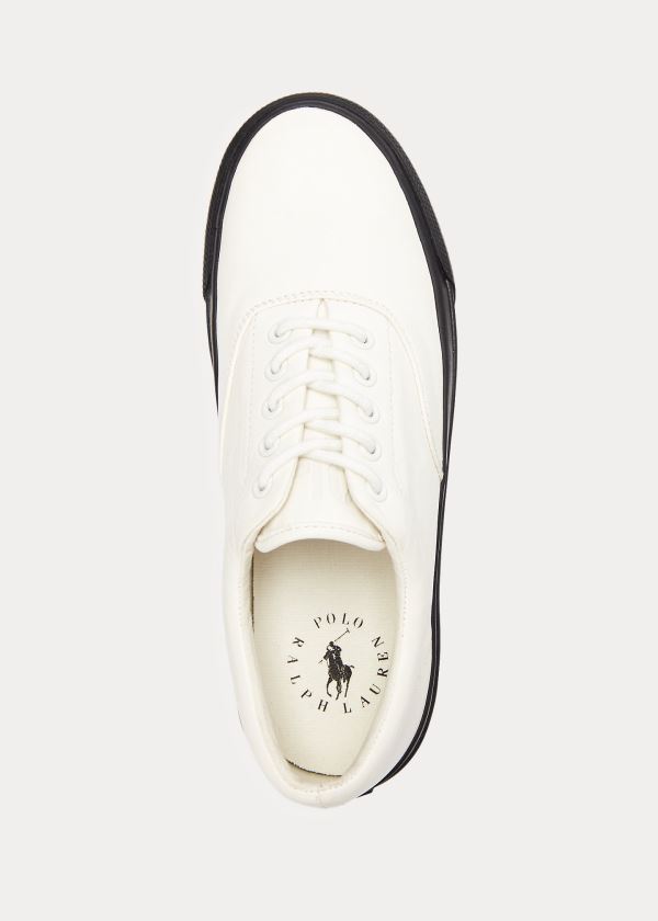 Trampki Ralph Lauren Bryn Leather Sneakers Damskie Białe | AUMM1879