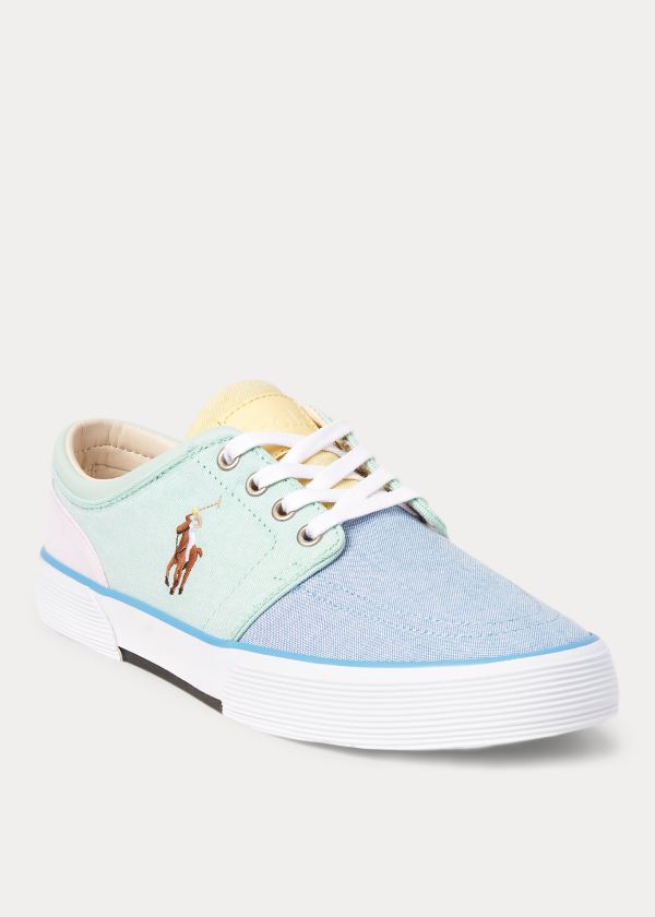 Trampki Ralph Lauren Faxon Cotton Oxford Sneakers Męskie Kolorowe | IIVB8854