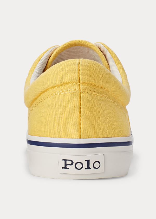 Trampki Ralph Lauren Harpoon Canvas Sneakers Męskie Żółte | ZLFT8057