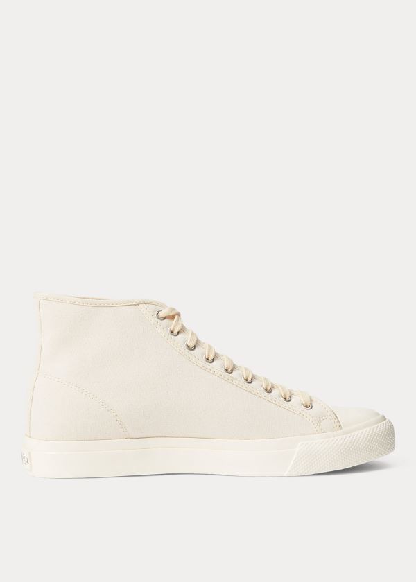 Trampki Ralph Lauren Mayport Canvas Sneakers Damskie Beżowe | FCTE1068