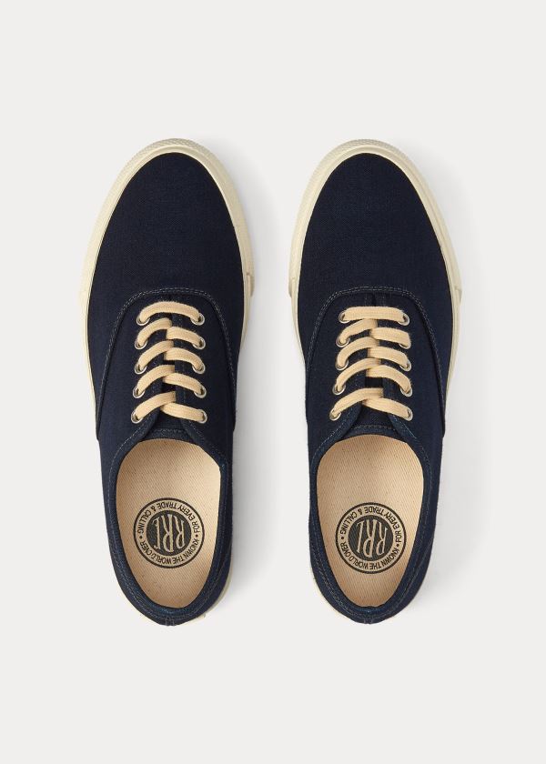 Trampki Ralph Lauren New Norfolk Indigo Sneakers Damskie Indygo | JIKN7493