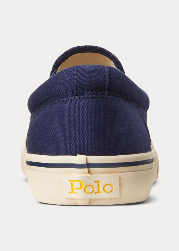 Trampki Ralph Lauren Thompson CP-93 Bear Sneakers Męskie Granatowe Beżowe | HXVO9207