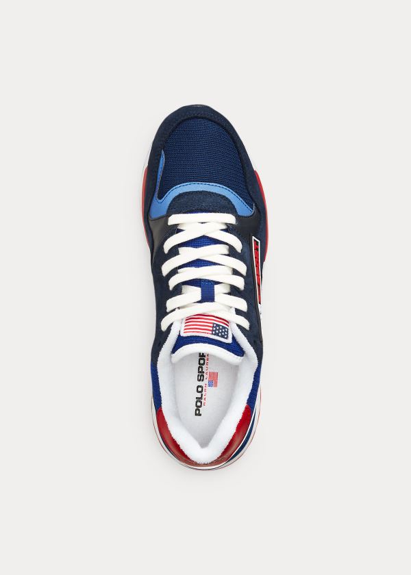 Trampki Ralph Lauren Trackster 100 Sneakers Męskie Granatowe | GIKA5392