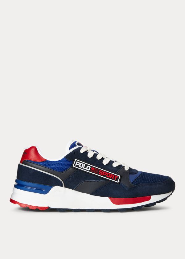 Trampki Ralph Lauren Trackster 100 Sneakers Męskie Granatowe | GIKA5392