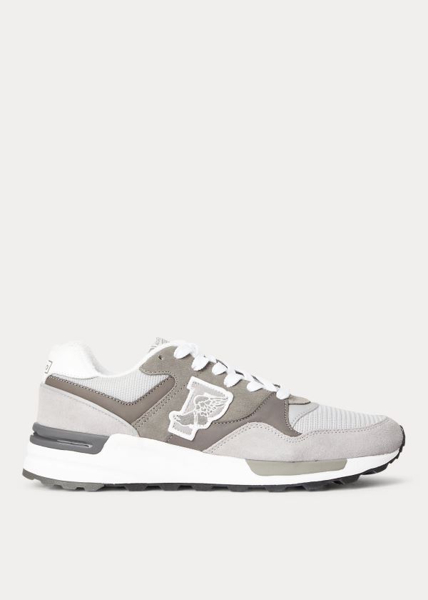 Trampki Ralph Lauren Trackster 100 Sneakers Męskie Szare | OJWH6231