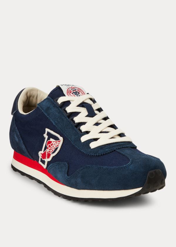 Trampki Ralph Lauren Train 90 Sneakers Męskie Granatowe | SGYC5801